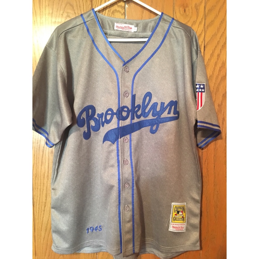 Brooklyn Dodgers Authentic Throwback Jersey 1945